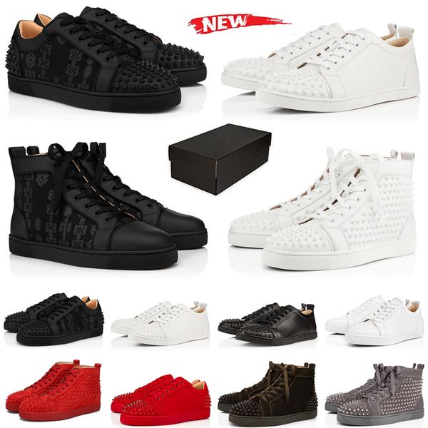 

luxury designer shoes dress shoe genuine leather platform sneakers black grey casual shoes size 36-46 with box