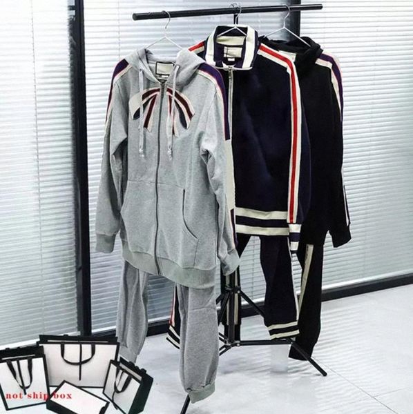 

men tracksuits sets women jackets suit classic letter pants two-piece suits casual long-sleeved sports fashion sportswear designer hoodies j, Gray