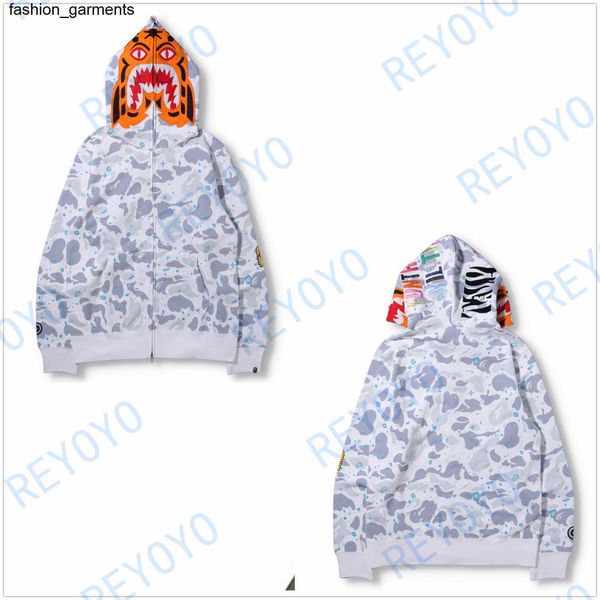 

men's hoodies sweatshirts men's hoodies sweatshirts apes japanese shark ape head luminous camo star galaxy spots men and women cou, Black
