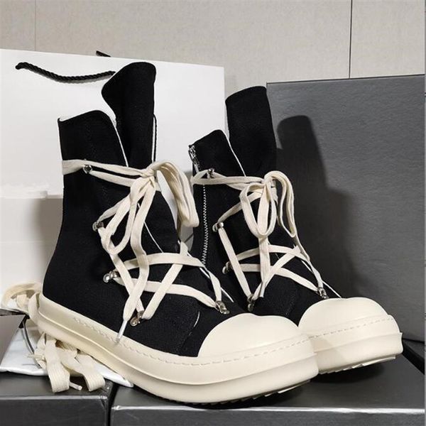 

2022 shoes canvas sneakers boots for men and women shoelaces own fragrance high soled boots casual shoes 4l8e size35-47235v, Black