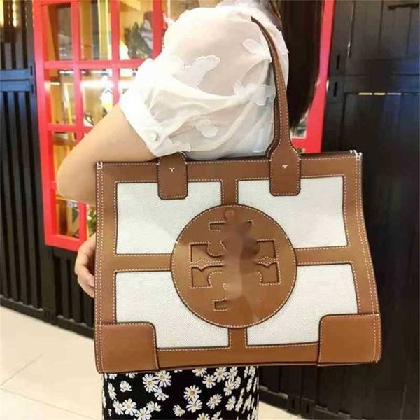 

torys large capacity handbags s burchs one houlder handbag canva hopping veratile women' leather tot computer file lil