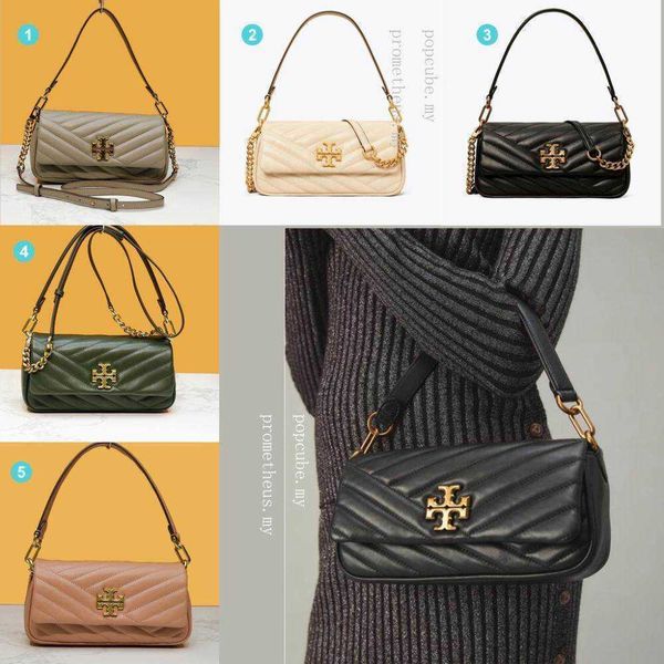 

luxury woman's handbag torys leather burchs designer bags tote single shoulder original tb chevron one-shoulder messenger bag sheepskin