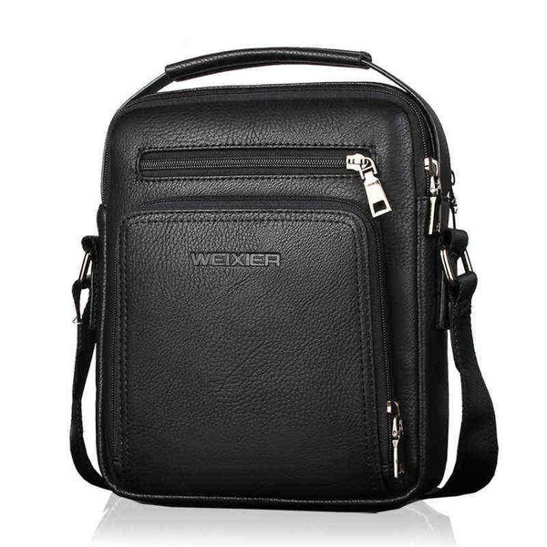 

evening bag weixier men handbags designer shoulder bag man leather flap messenger crossbody s bolso de hombre 220728