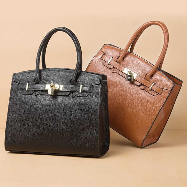 

original designer women totes bag shoulder h home s pure hand leather messenger single simple fashion leather high-capacity