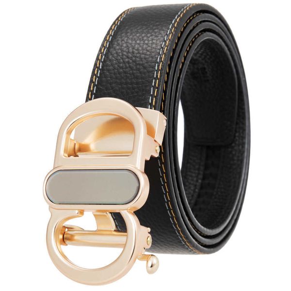 

belts acrylic sheet layer cd buckle automatic cowhide belt c25040-5, Black;brown