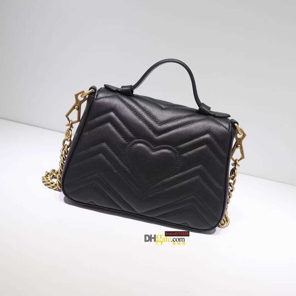 

cowhide leather handbag for women shoulder bag chain purse lady fashion wave presbyopic evening messenger wholesale