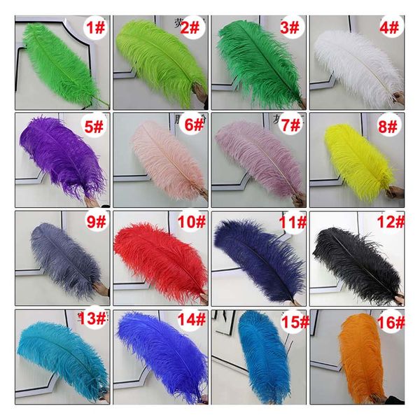 

ostrich feather plume 20-22 inch 50-55 cm for wedding centerpiece table party event decor festive decoration white black colorful color