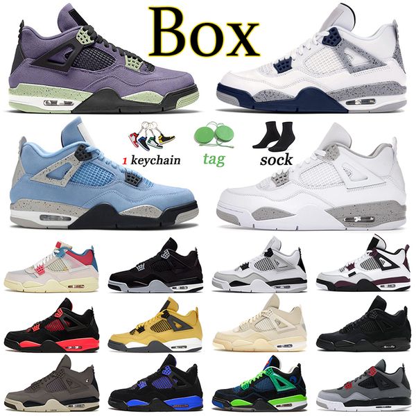 

midnight navy 4 basketball shoes us 13 j4 jumpman 4s military black canvas men trainers women offs white oreo red thunder sports black cat c