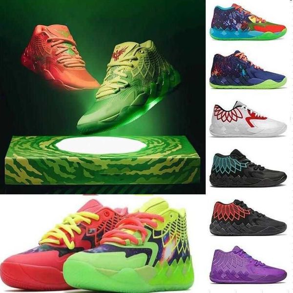 

basketball shoes trainers white silver ufo cat galaxy queen buzz city purple glimmer blue atoll red blast grey fiery red lamelo balls mb xrp, Black