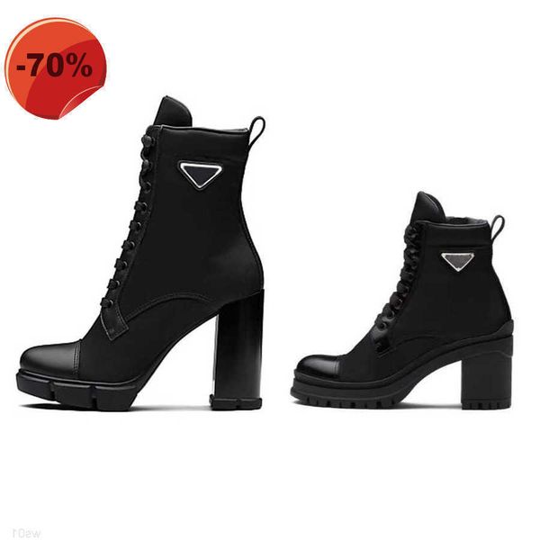

ankle boots martin monolith winter sneakers designer leather heel fashion lady brushed rois fabric australia platform and nylon with box, Black