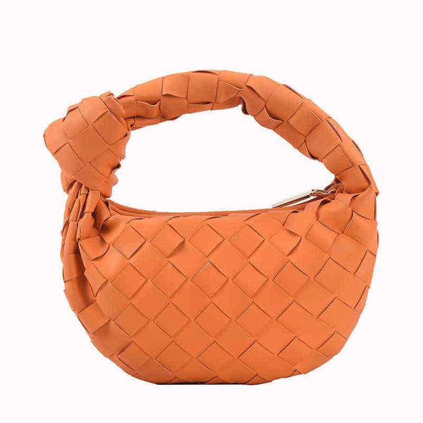 

evening bags woven handbag leather cloud bag for women shoulder s designer clutch purses knitting hand hobos sac a main bolsa 220623