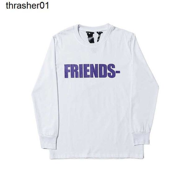 

men's hoodies designer sweatshirts vloness purple print men's women's casual long sleeve t-shirt fashion hoodie, Black