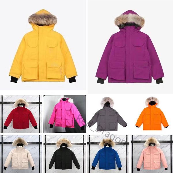 

kids down jacket designer coat puffer parkas luxury womens mens winter classic casual letter coats outdoor fashion windproof warm solid jack, Blue;gray