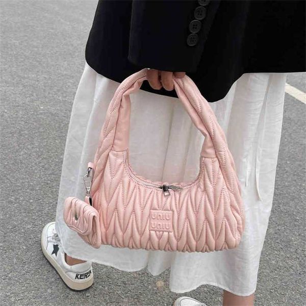 

bags design bag women's 2022 new summer texture sling single shoulder underarm hand mother fold purses