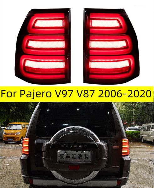 

car taillights for pajero v97 v87 tail lights 20 06-20 20 with sequential turn signal animation brake parking rear lamp