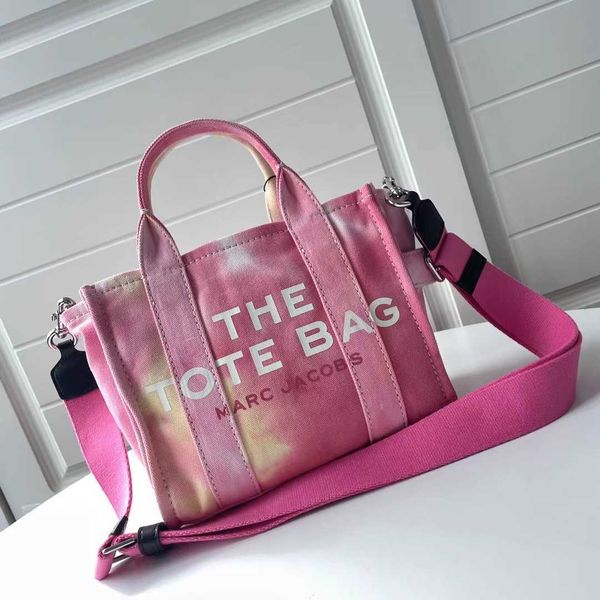 

designer bags tote marc's jacob leather luxury handbag mj new dyed canvas letter one shoulder crossbody large capacity fashion versatil