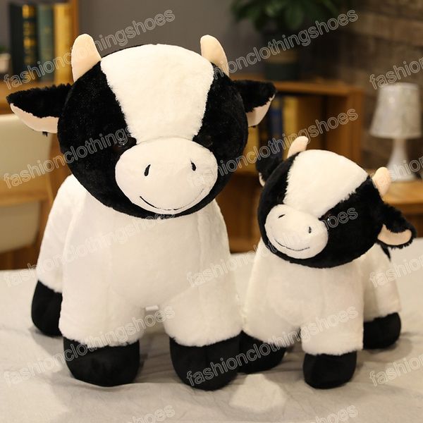 

Lovely 35-45cm Simulation Cow Doll Stuffed Cute Animal Cattle Plush Toys For Children Girls Lover Birthday Christmas Gift, As picture
