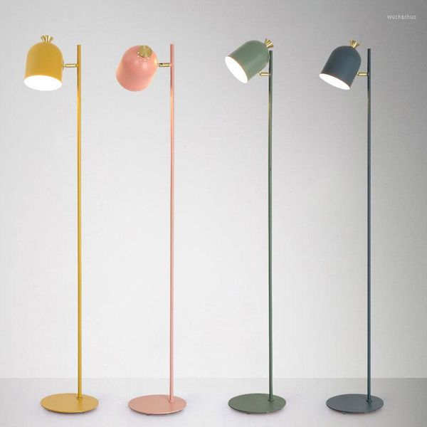

Lamps Floor Classic Creative Light Macaron Wrought Iron Vertical Lamp For Living Room/ Bedroom/study Room