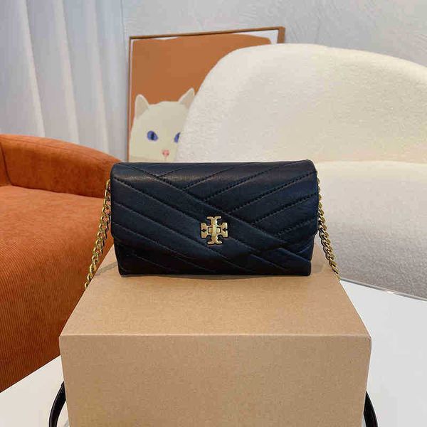 

designer handbags 2022 women's torysburchs bag sheepskin twill kira rhombic chain single leather underarm shoulder crossbody zc