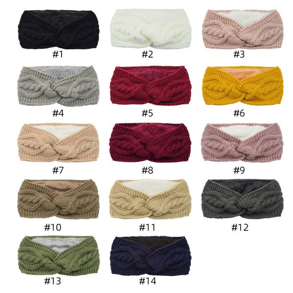 

women knit headband crochet hair band hair accessory girls headwear, Slivery;white