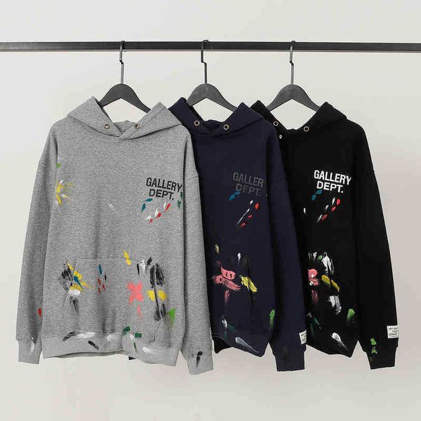 

men's hoodies & sweatshirts fleece high designer winter fashion 2022 multi street cotton t new shirt autumn trend and galery deps h pai, Black