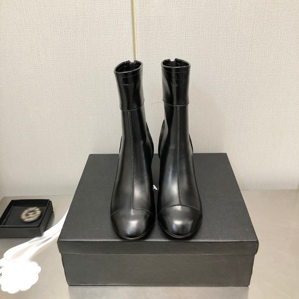 

2023 beaubourg boots women fashion martin boots designer winter leather womens flat ankle boot size eur 35-40 -e052, Black