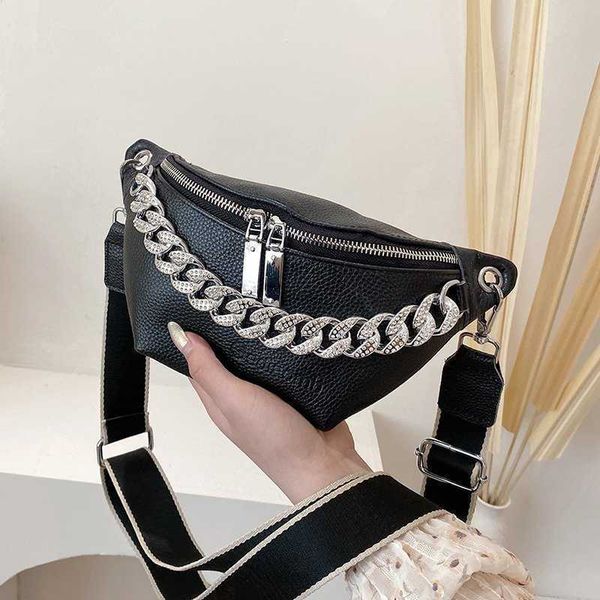 

evening bag chain shoulder crossbody bag woman black waist s chest suits pu new