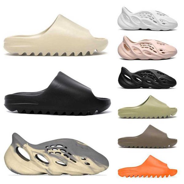 

luxury slippers designer yeesys kany fashion 2022 wholesale west slipper men women bone earth brown desert sand resin shoes foam trainers su, Black