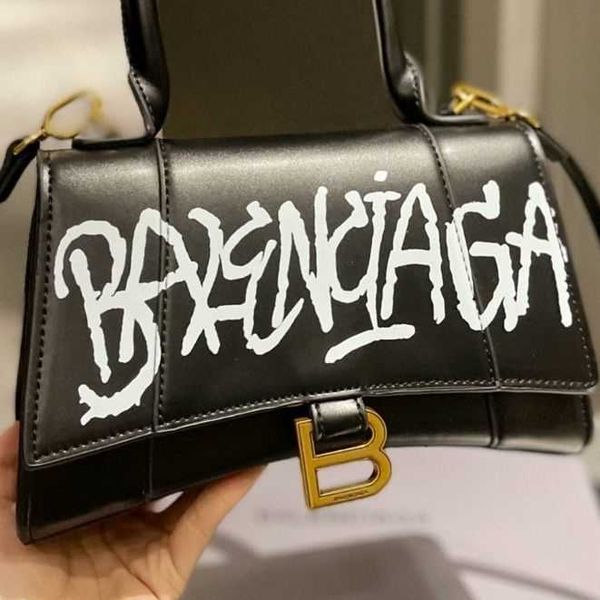

designer balenciga handbags hourglas bags paris home graffiti hourglas bag 2022 cowhide crocodile pattern fashion have logo