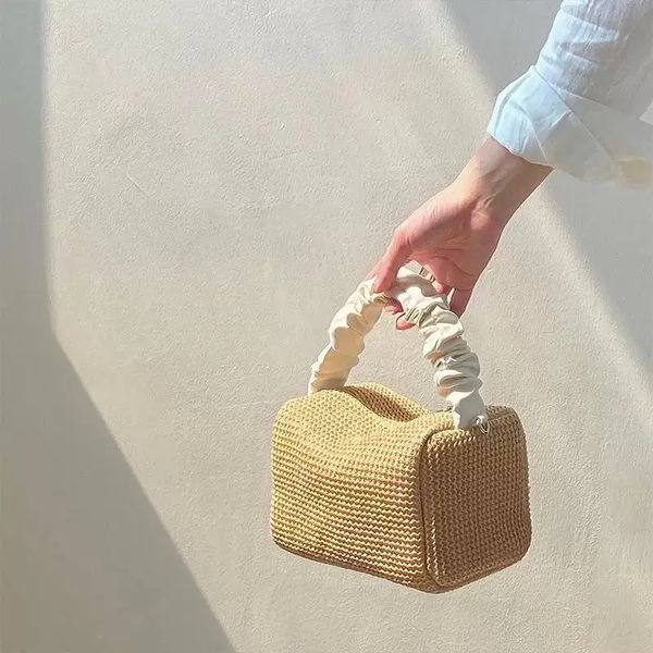 

evening bags totes summer beach handbag crossbody ladies fahsion messenger hand bag woven handmade purse staw tote