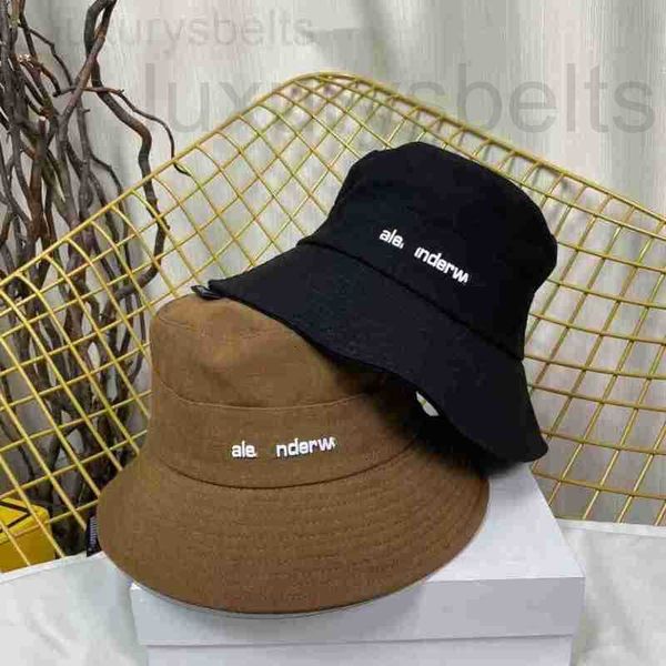 

hats & scarves sets designer 2022 wang's new letter logo bucket hat fisherman pure cotton denim fabric breathable head circumference 58, Blue;gray