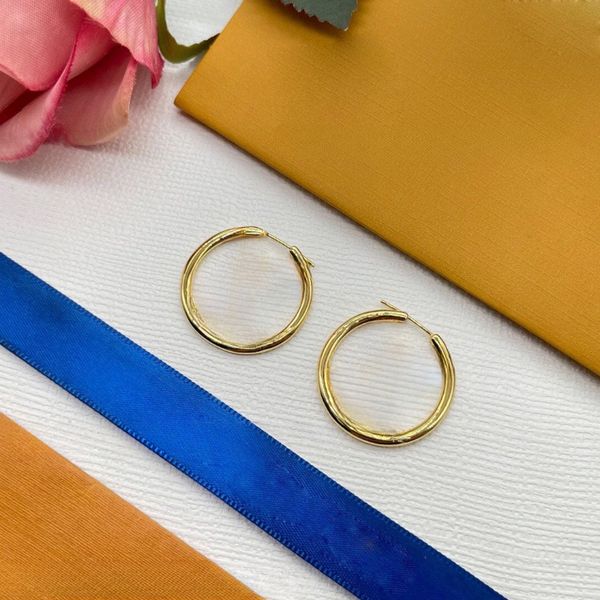 

Designer Earrings Gold 18K Large Earrings Fashionable and Exquisite Womens Gifts Versatile Earrings with Original Box High Quality