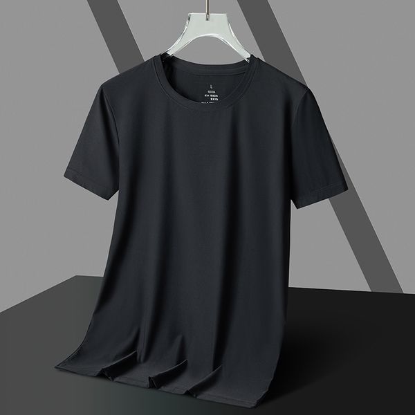 

elastic couple t shirt ice cold fabric with no binding sensation, Men's navy blue