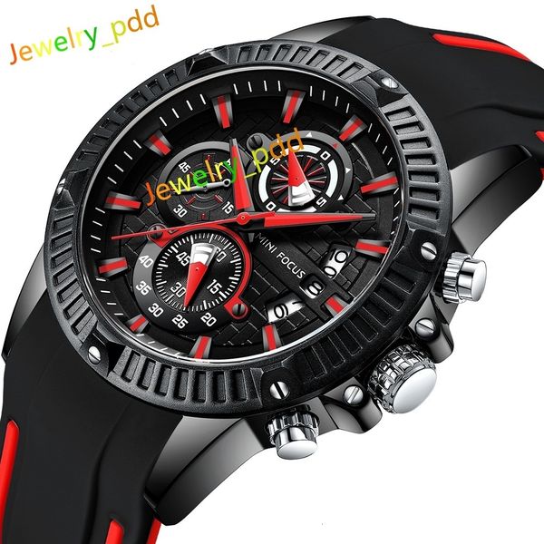 Luxury moissanite watch Sport Watches Men Quartz Analog Date Clock Man Silicone Fashion Waterproof Watch