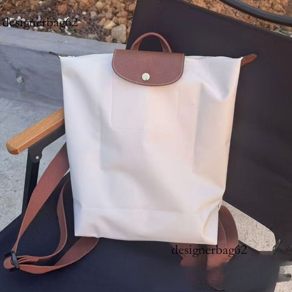 

Designer luxury factory direct hair 2025 Nylon Large Capacity Lightweight Foldable Backpack Waterproof Casual Travel Bag Embroidered Style