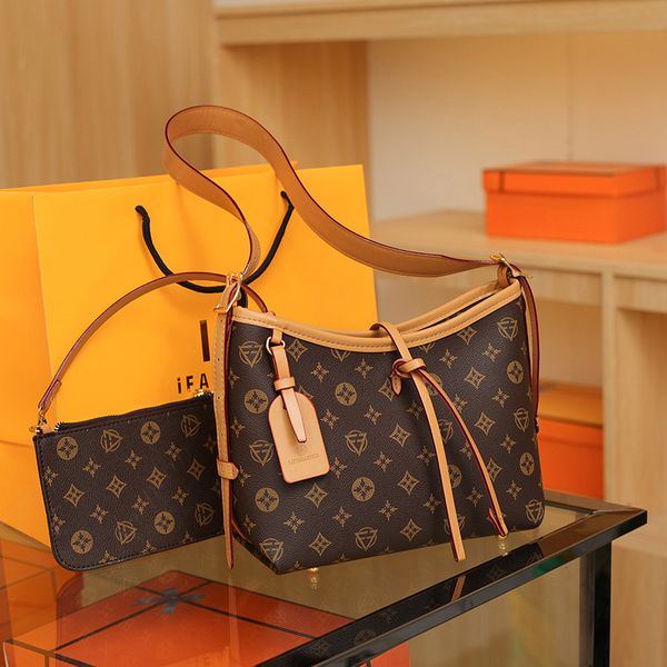 

High-end large-capacity bag for women 2025 new style printed versatile fashion tote bag temperament ladies shoulder messenger bag, Coffee