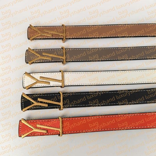 

belt for women designer leather belts for designers luxury brown belt fashion casual solid letters genuine leather golden alloy smooth buckle length110 /100, B5