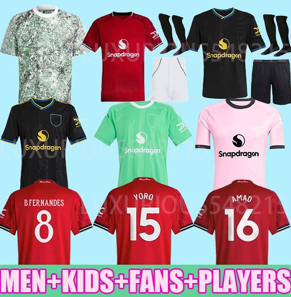 

2025 2026 AMAD 16 GARNACHO YORO CUNHA 10 HOJLUND MAINOO MOUNT football shirt Soccer Jersey Pre match Stone Roses MARTINEZ CASEMIRO B. FERNANDES UNTED 25 26, 25/26 home adult long sleeve