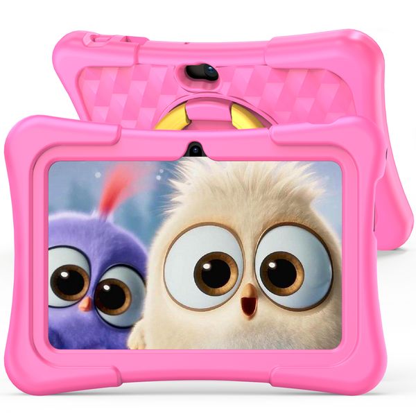 7 inch Tablet for Kids with Solid Case, Kids Tablets 32GB with Parental Control, Pre-Installed APPs , Learning Educational Toddler Tablet WiFi, Bluetooth, Camera