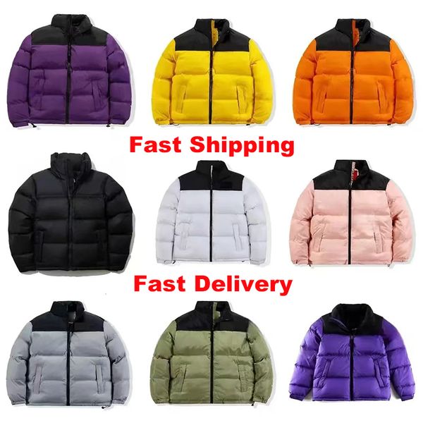 

winter jacket men mens puffer jacket winter coat classic branded design fashion parkers winter jacket womens outdoor warm and fluffy clothes for size M - XXL, Orange