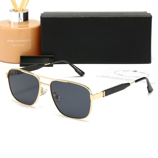 

Fashion Designer Sunglasses Fashion Men Sun Glasses 6 Color Optional Retro Sunglasses Square and Round Metal Frame Glasses High Quality with Box