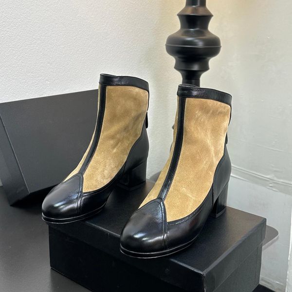 

NEW Designer Combat Shoes heels boot Thick Bottom English Style Chelsea Martin Boots Shoes Fashion Comfortable Luxury chelsea suede boot patent leather luxury, #-14