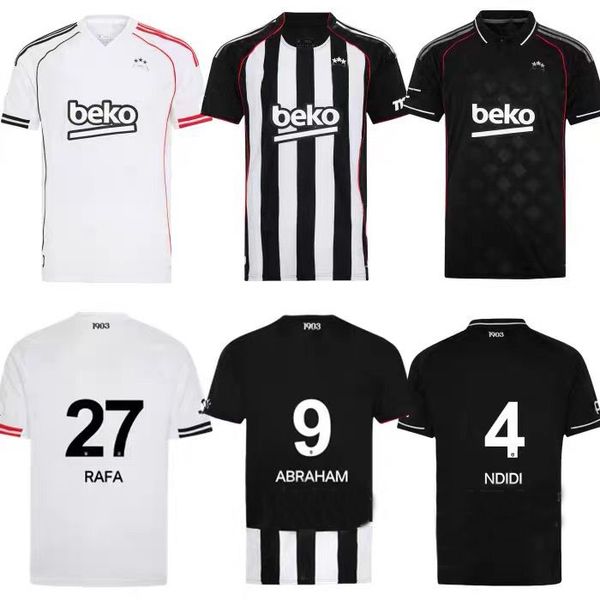 2025 2026 Besiktas JK soccer jerseys ABRAHAM RASHICA CERNY NDIDI RAFA JOAO MARIO DJALO ORKUN KOKCU 25 26 football shirt