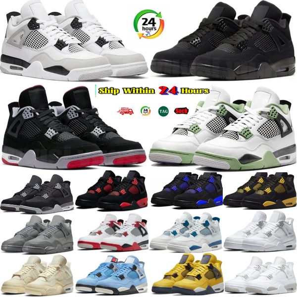 

basketball shoes Designer Black Cat Metallic Gold 4s 4 Military White Bred ReimaginedSail Red Cemt Thunder Oreo Cool Grey University Blue Pine for m and Sneakers, #-28