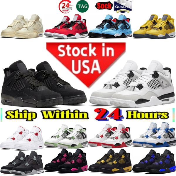 

4ssss basketball shoes for men women 4s Black Cat Sail Red Thunder White Oreo Cactus Jack University Blue Infrared Cool Grey Bred Guava ice mens sport sneakers AAAA, #-38