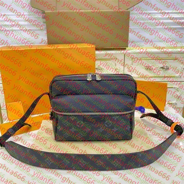 

fashion trio outdoor women Handbags Men Leather TRIO Messenger Bags Totes Shoulder Bag Designer Handbag Tote Man's bag crossbody black shoul, Green