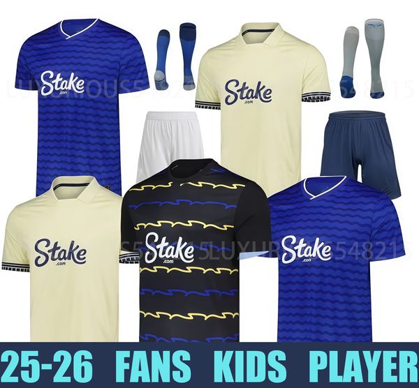 

25 26 GREALISH BRANTHWAITE Evertoon Soccer Jerseys DANJUMA NDIAYE HARRISON MYKOLENKO TARKOWSKI COLNMAN YOUNG GUEYE PICKFORD 2025 2026 football men shirt, White