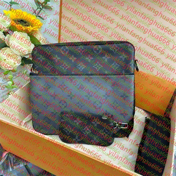 

Mens Shoulder Bags PU leather Designers Messenger Bag Famous Trip Postman Classic Handbag Briefcase Crossbody Bags, Purple