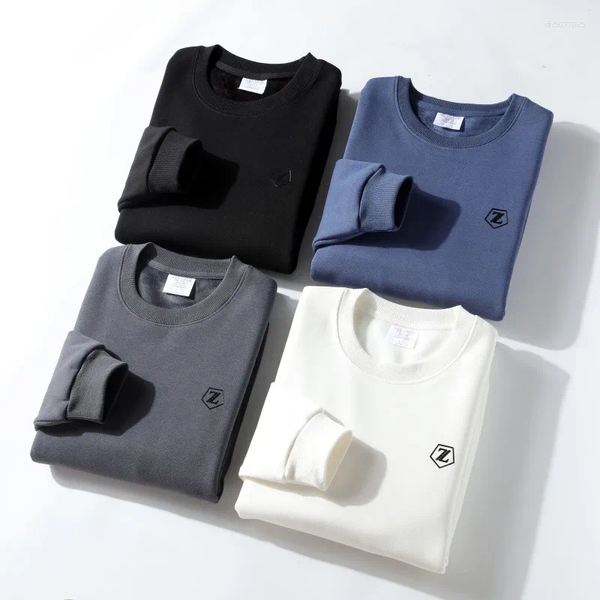 

Men's Hoodies Italian Fce Lined Thiened Warm Not Bulky Faion Casual Long Sve Sweatirt For Autumn Winter, Blue