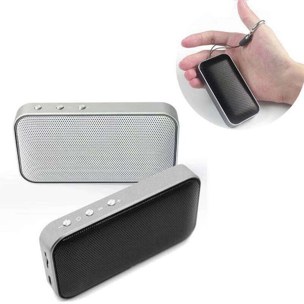 Portable Wireless Bluetooth Speaker Mini Ultra thin Music Sound Box Metal Outdoor Player Support TF Card